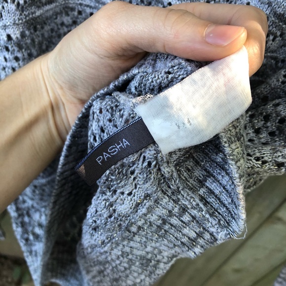 I jeans by Buffalo sparkle low high crop sweater - Picture 12 of 16